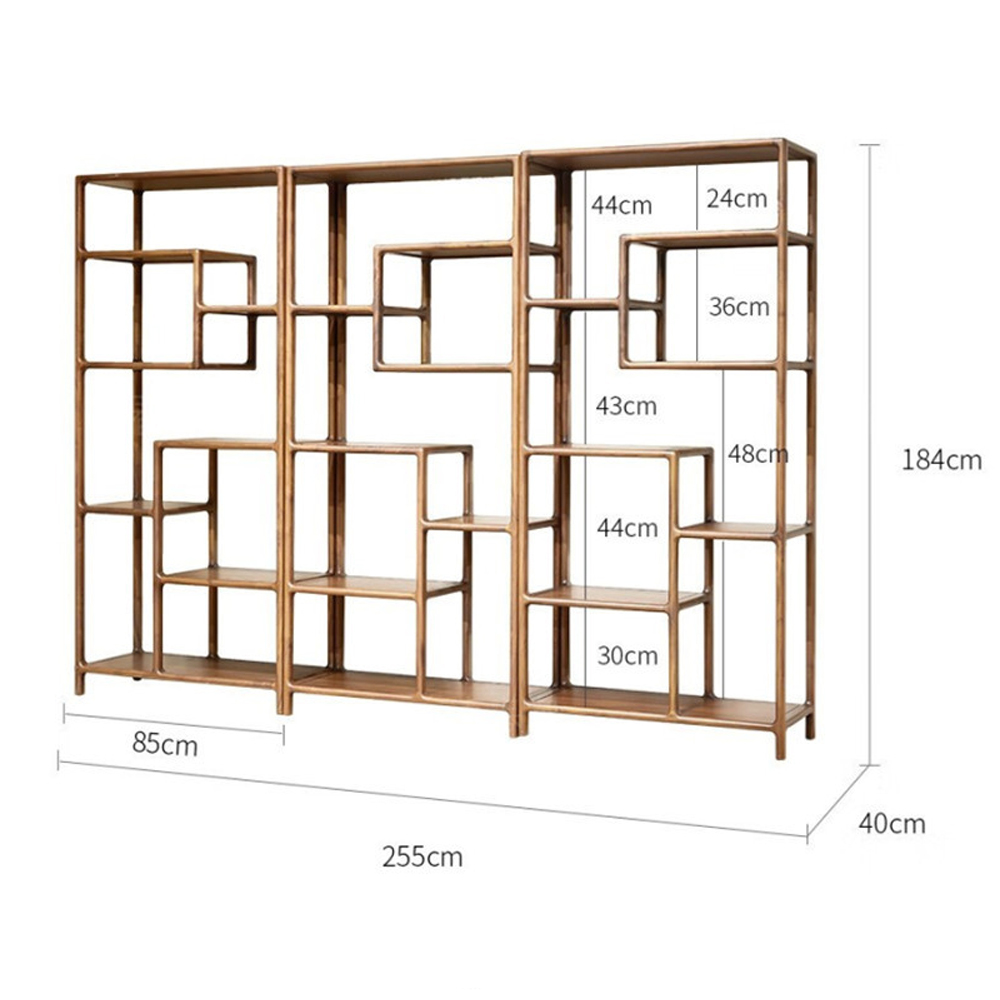 Стеллаж деревянный с полками для хранения Moon Walnut Furniture в Ростове-на-Дону