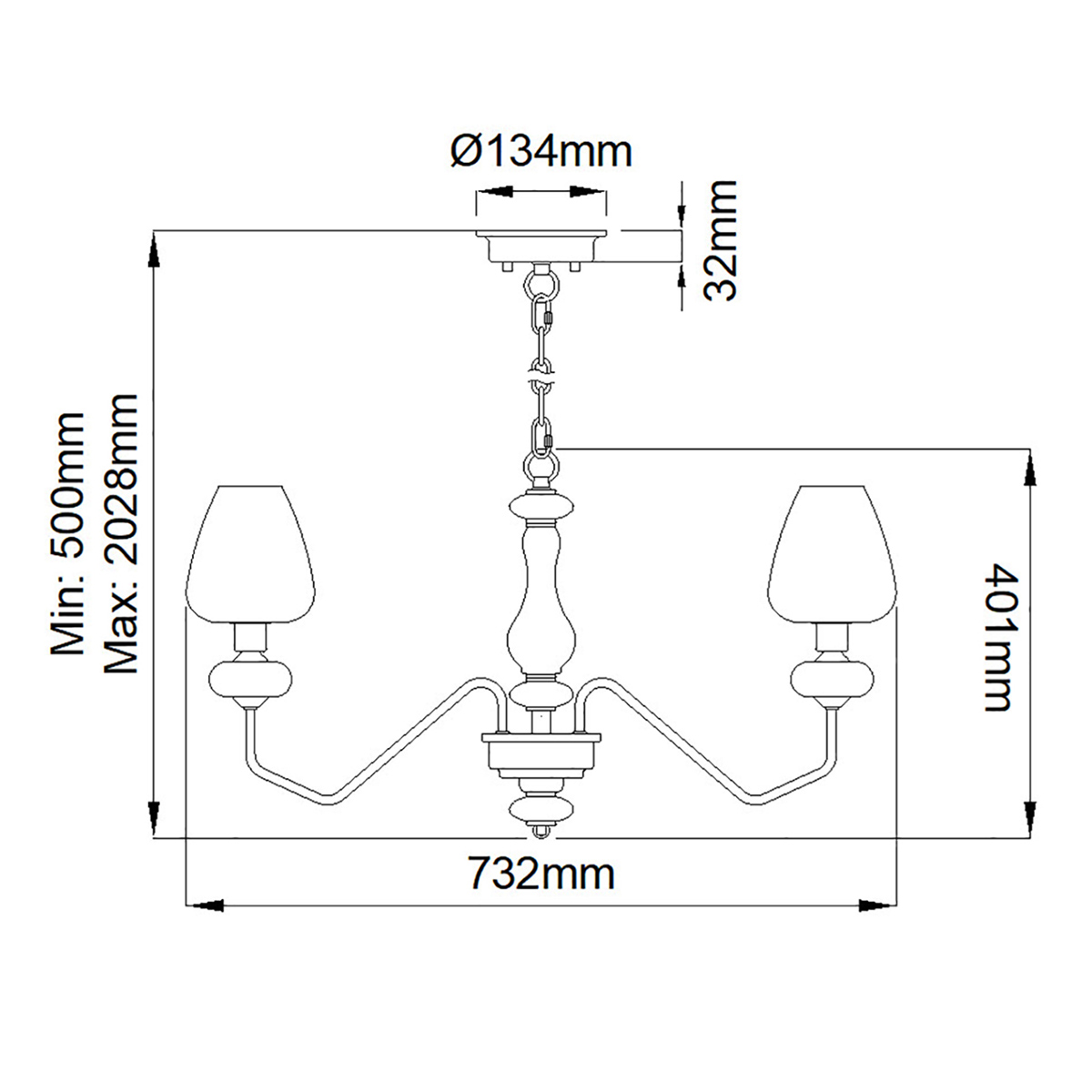  Люстра с 5-ю стеклянными плафонами в форме бокалов и угловыми кронштейнами Elstead Lighting в Ростове-на-Дону