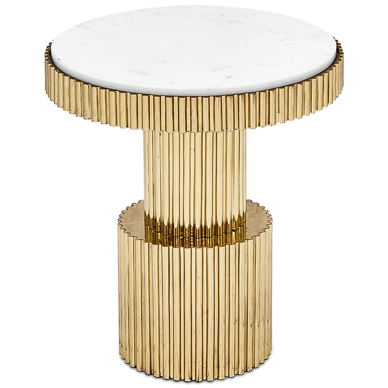   Brass Column Side Table    -- | Loft Concept 