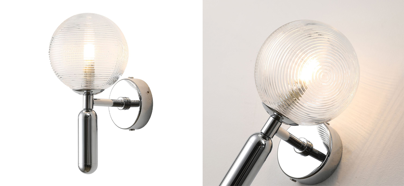 Бра с круглым рельефным плафоном Parachilna Aballs - фото