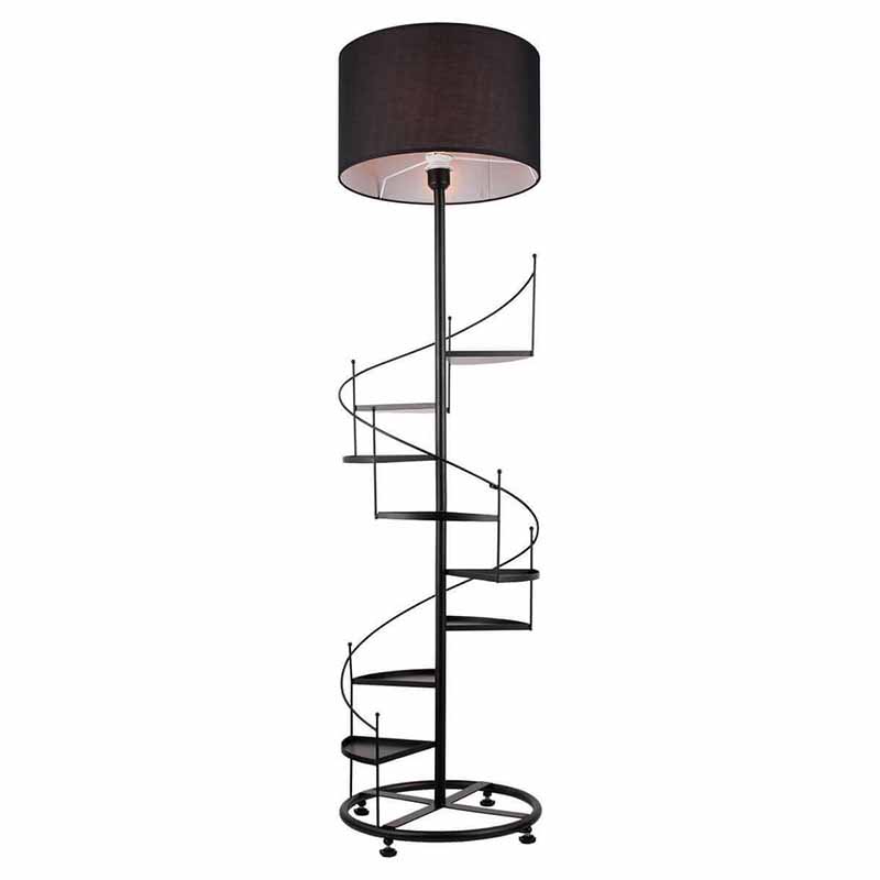  Spiral Staircase Floor Lamp Black   -- | Loft Concept 