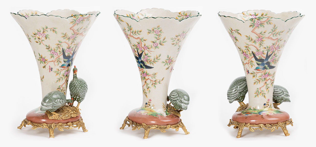 Ваза с фигурками птиц с принтом ласточки Birds - фото