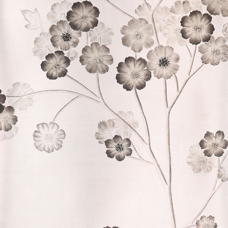    Anemones in Light Special Colourway SC-236 on Tarnished Silver gilded silk   -- | Loft Concept 