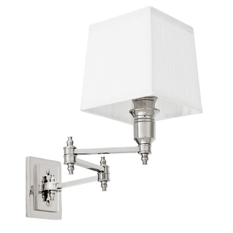  Wall Lamp Lexington Swing Nickel+White    -- | Loft Concept 