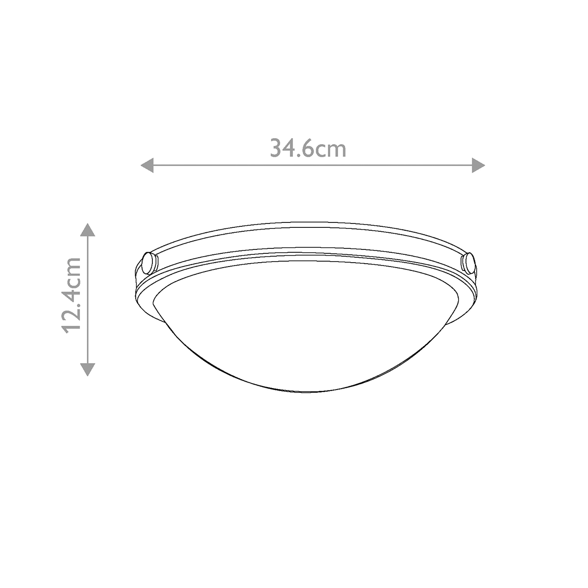 Потолочный светильник цвета латунь с полусферическим матовым белым плафоном Hinkley в Ростове-на-Дону
