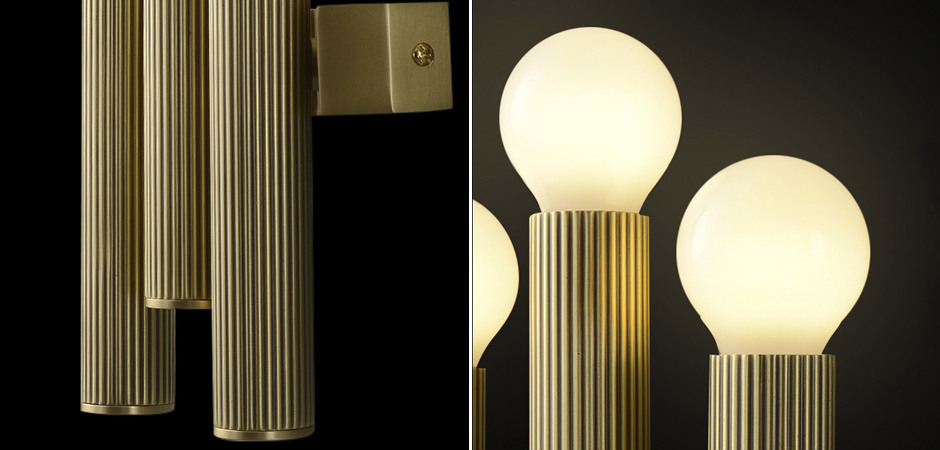 Бра Corrugated Brass Wall Lamp Бра Corrugated Brass Wall Lamp - Loft-Concept в Ростове-на-Дону