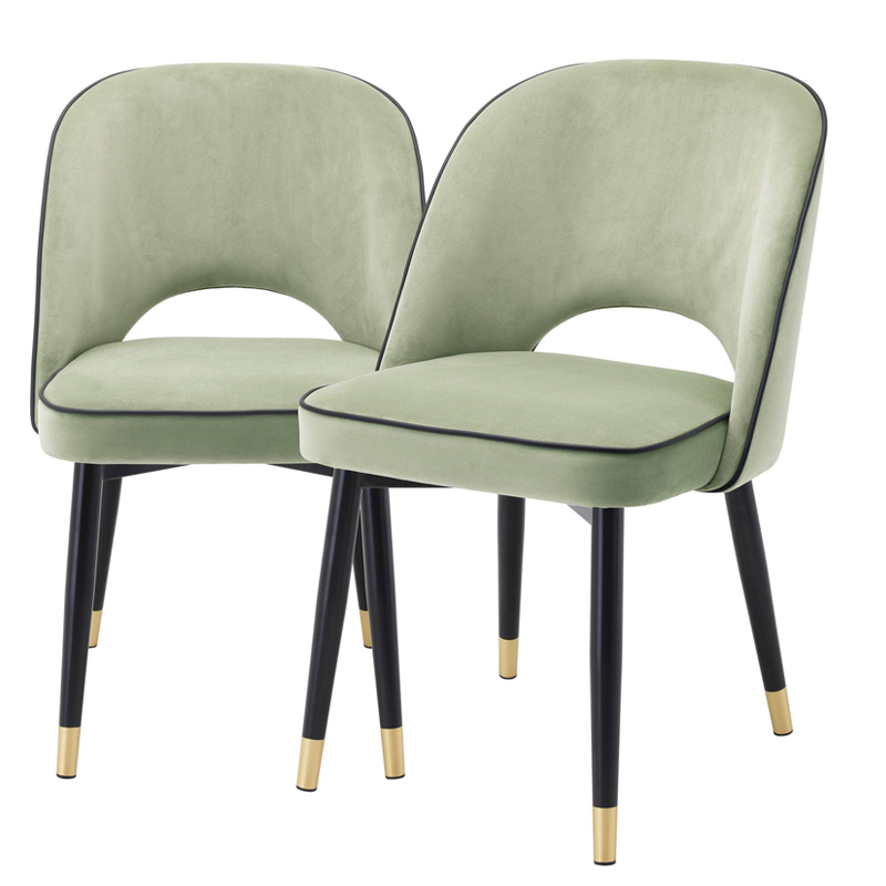     Eichholtz Dining Chair Cliff set of 2 pistache green      -- | Loft Concept 