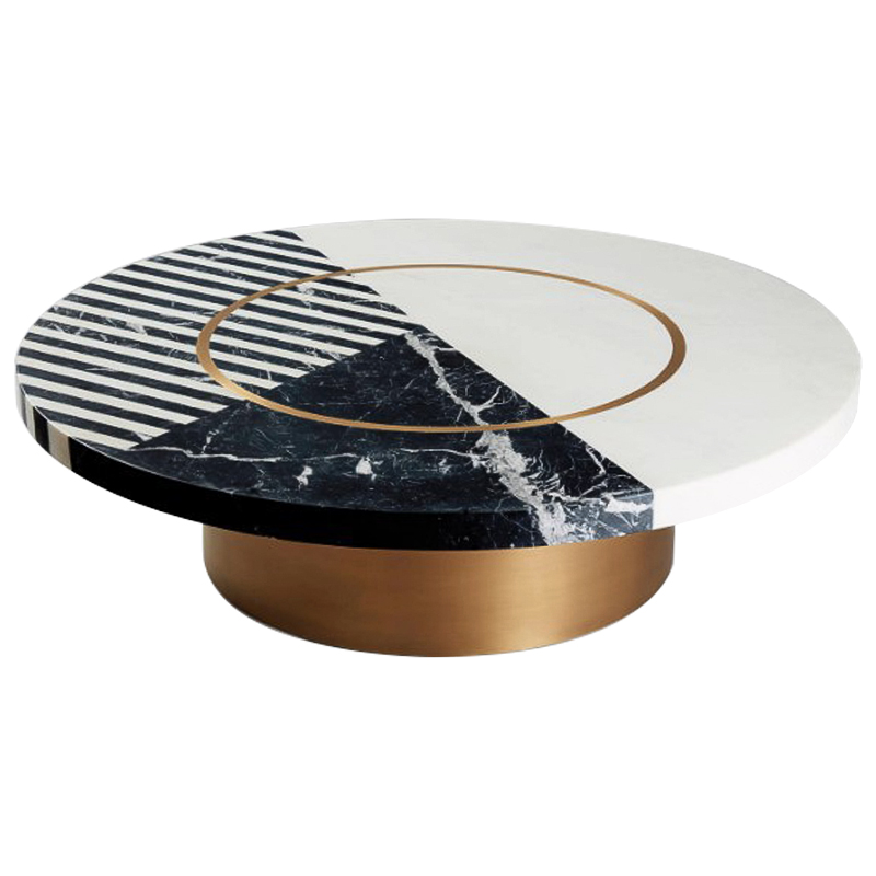   Mercado Marble Brass Coffee Table -   -- | Loft Concept 