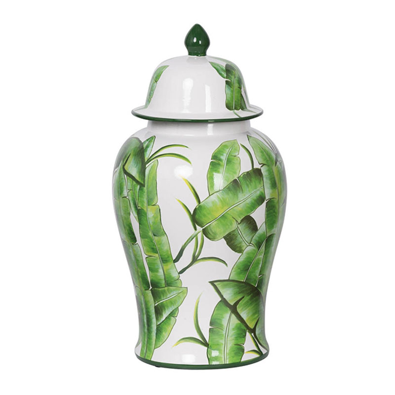  Vase Green Leaves I    -- | Loft Concept 