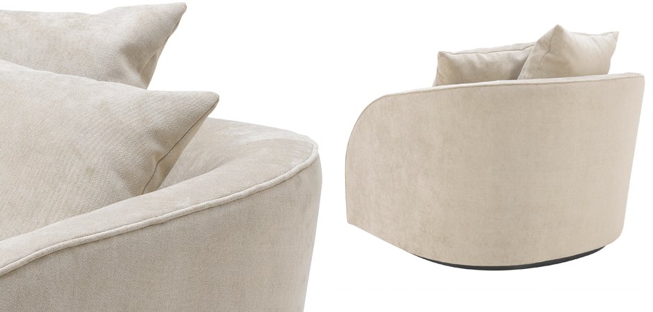 Кресло Eichholtz Chair Les Palmiers Greige - фото №1