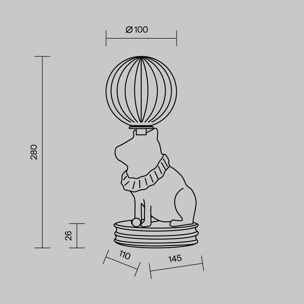 Настольный светильник Senor Capybara 3000К 5Вт в Ростове-на-Дону