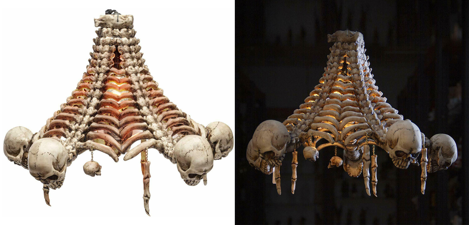 Люстра Skulls and Bones Chandelier - фото