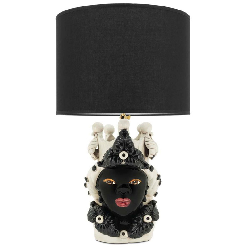 Настольная лампа Table Lamp Moro Lady Eve Black Белый Черный в Ростове-на-Дону | Loft Concept 