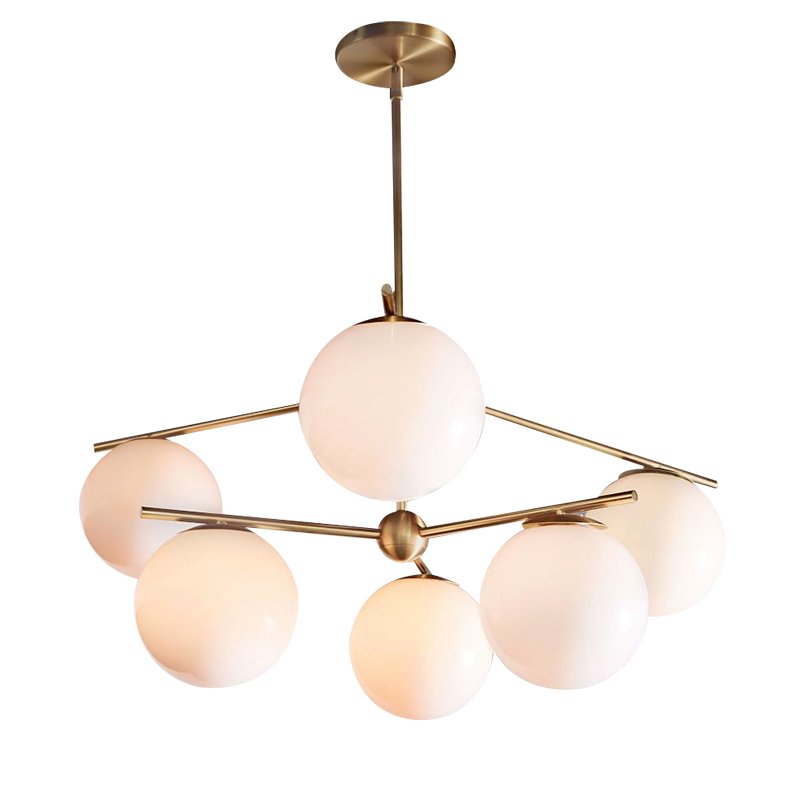  Sphere Stem 6-Light Chandelier Bronze    -- | Loft Concept 