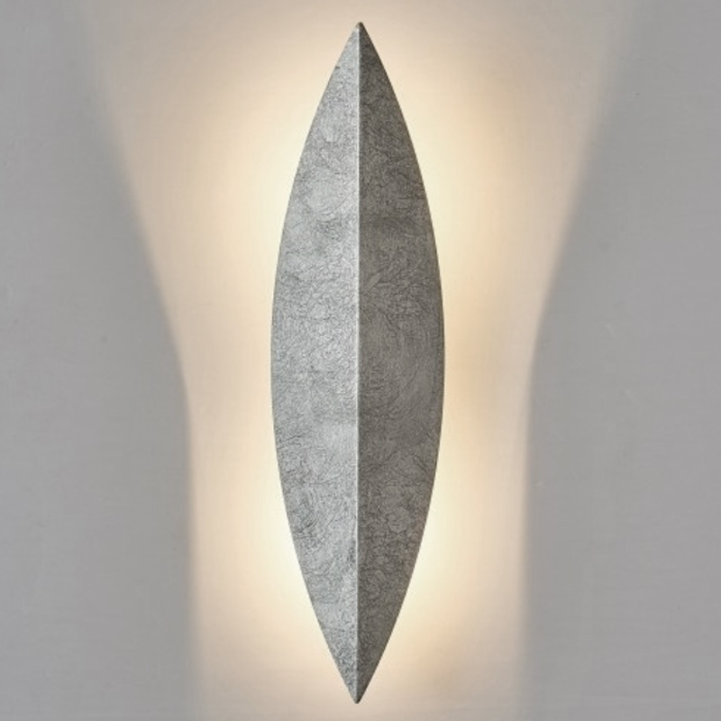 Art Deco Leaf Wall Lamp Silver   -- | Loft Concept 