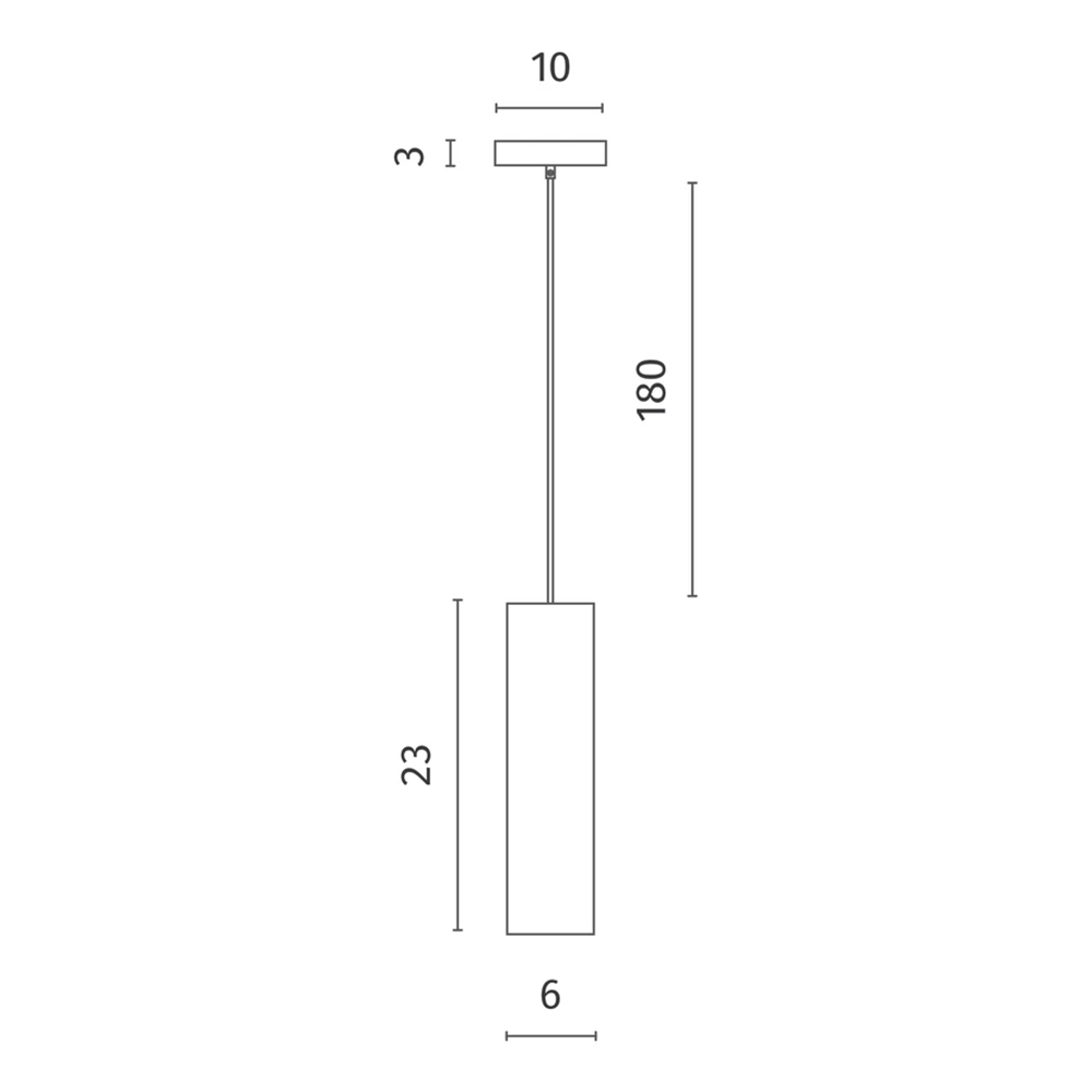 Подвесной светильник в форме цилиндра Douro Light черный бетон в Ростове-на-Дону