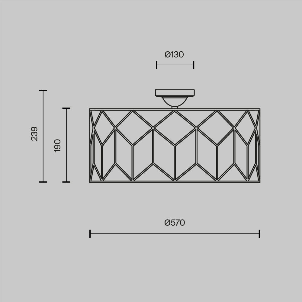Потолочный светильник Messina Е27 в Ростове-на-Дону