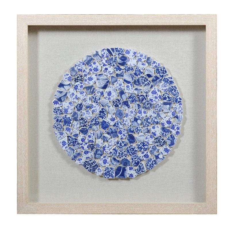  Blue and White Mosaic circle     -- | Loft Concept 