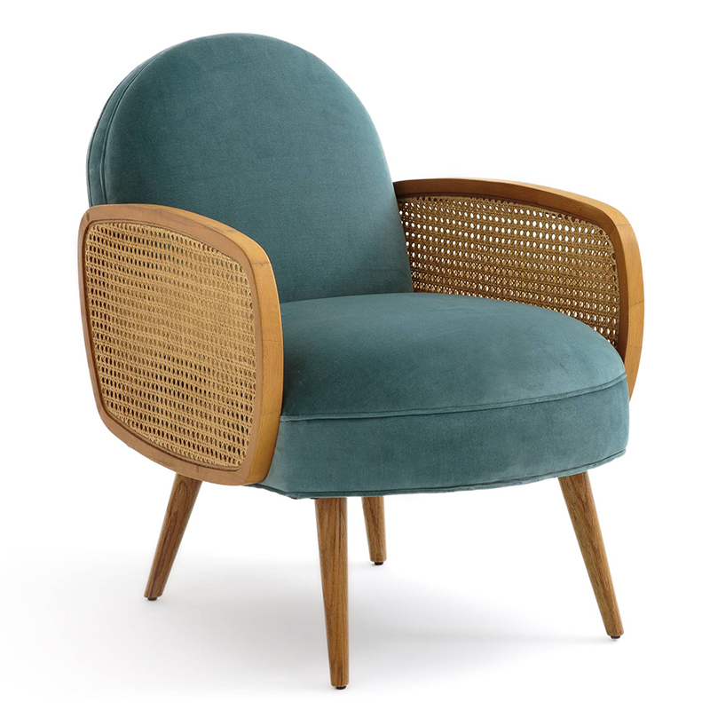  Morten Wicker Turquoise Armchair   -- | Loft Concept 