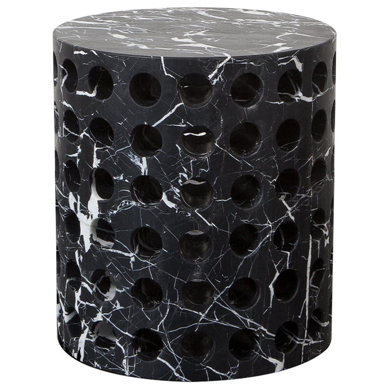   Perforated Side Table  Kelly Wearstler   Nero -  -- | Loft Concept 