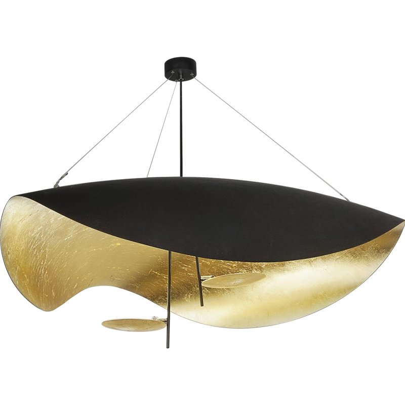   CATELLANI & SMITH LEDERAM MANTA S2 PENDANT Black + Gold    -- | Loft Concept 