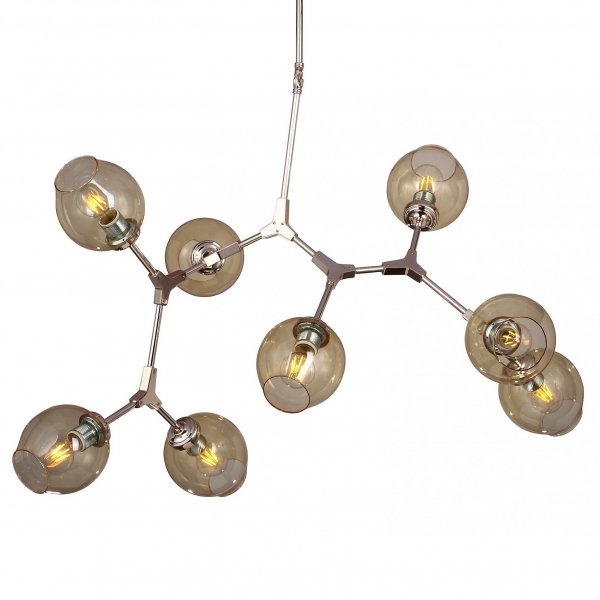  Branching Bubble Chandelier 8 Amber  (Amber)  -- | Loft Concept 