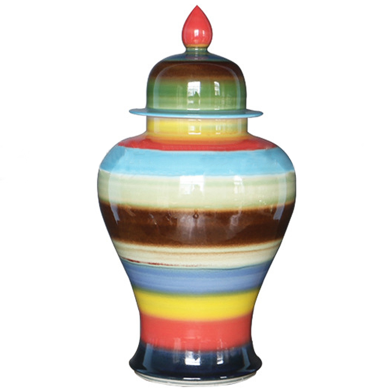    Colored Stripes Rainbow Vase   -- | Loft Concept 