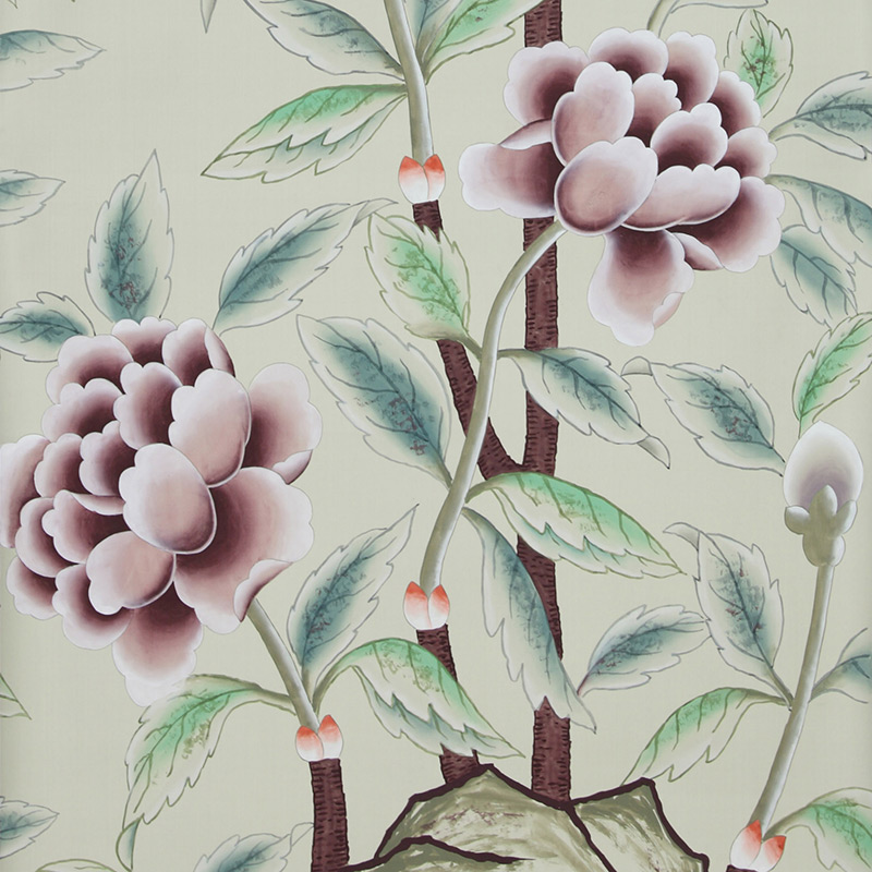    Korean Peony Special Colourway on Icefield dyed silk   -- | Loft Concept 