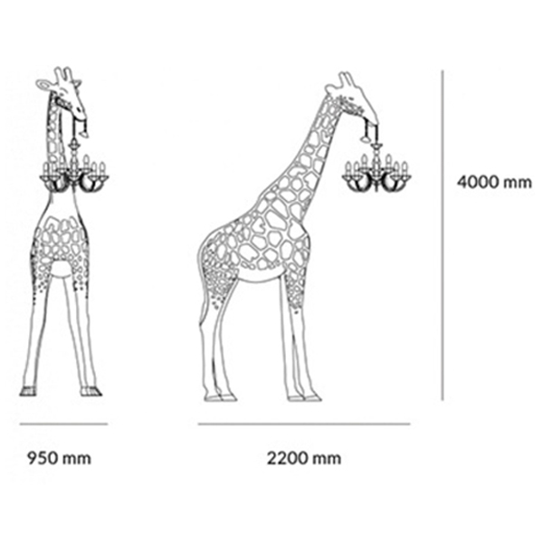       Giraffe Lamp large size  --