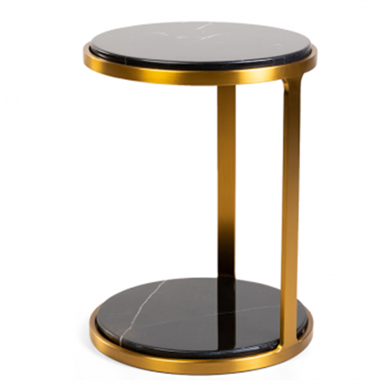   Viorel Marble Side Table   Nero    -- | Loft Concept 