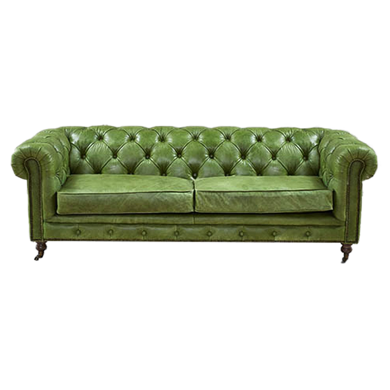  Chesterfield leather Sofa green   -- | Loft Concept 