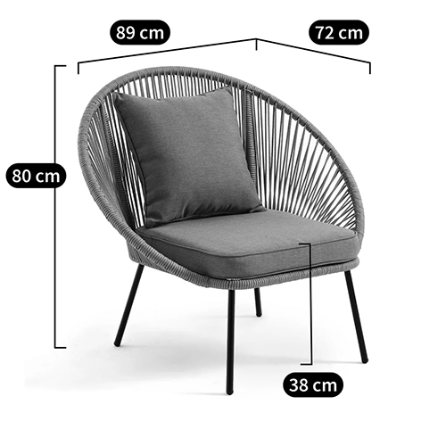  capulco Grey Chair  --
