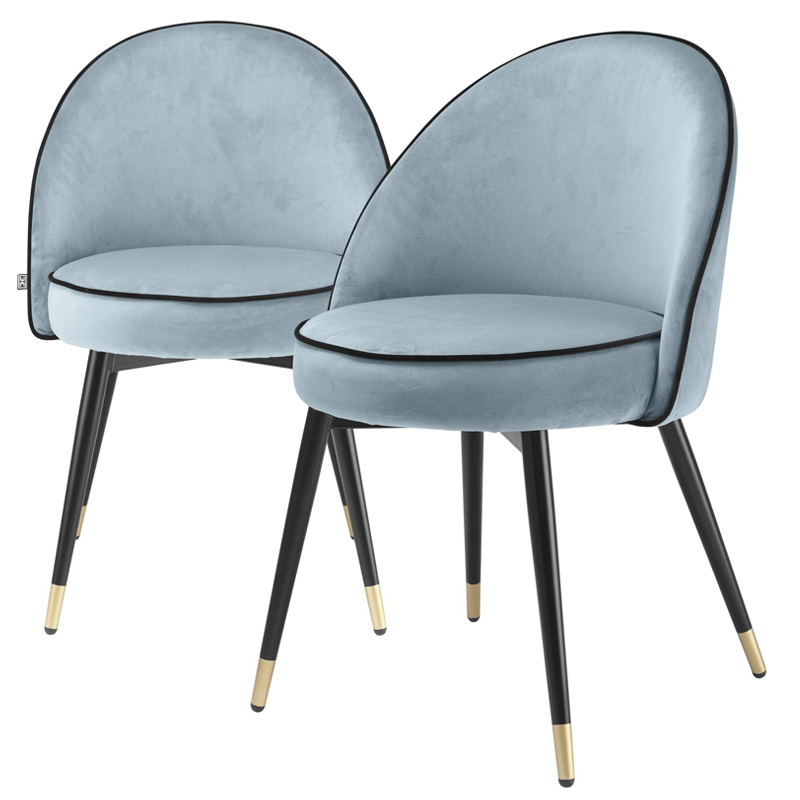     Eichholtz Dining Chair Cooper set of 2 blue ̆ ̆    -- | Loft Concept 