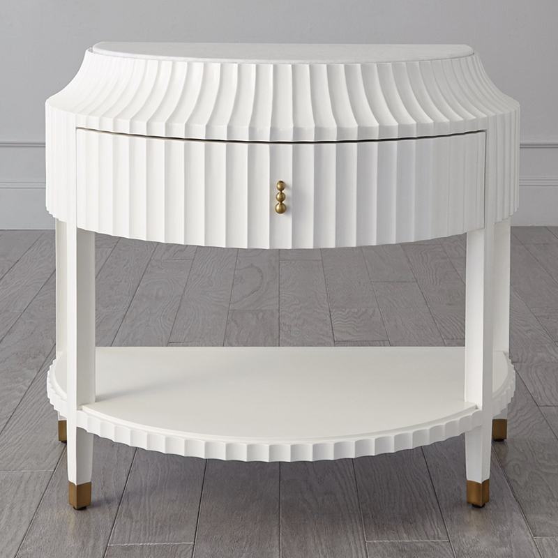 Тумба Charlotte Textured Bedside Chest  ivory ( слоновая кость ) в Ростове-на-Дону | Loft Concept 