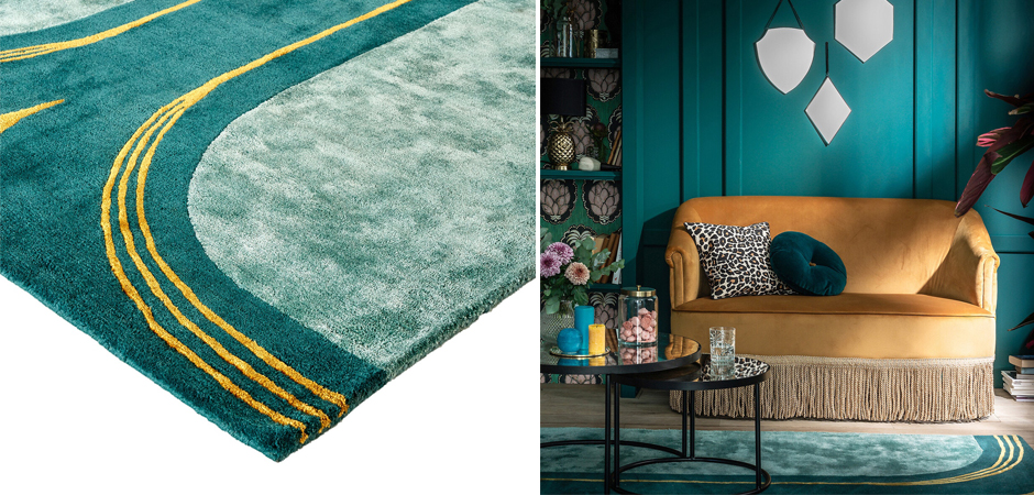 Ковер Carpet Green & Gold Ковер Carpet Green & Gold - Loft-Concept в Ростове-на-Дону