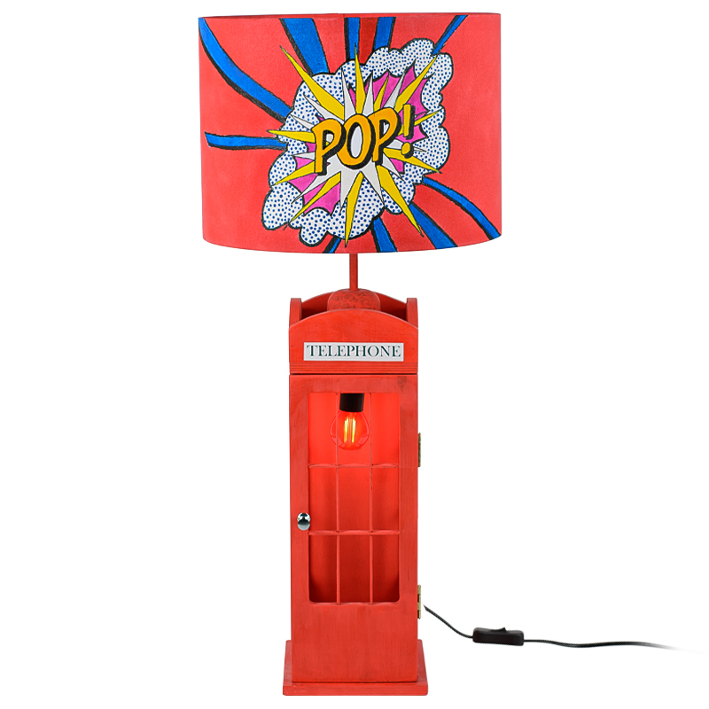   Red Phone Booth Pop Lamp    -- | Loft Concept 