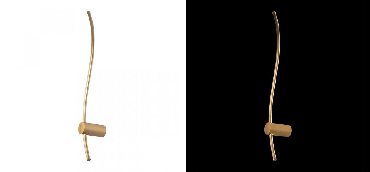 Светодиодное бра Curved Line Золото - фото