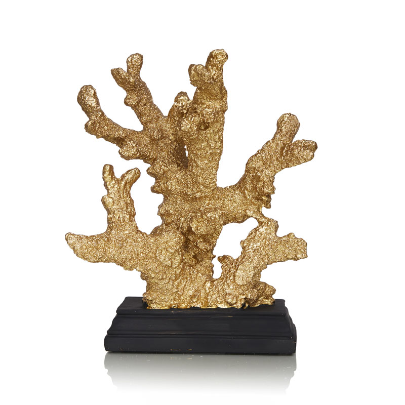  Golden Coral On A Stand    -- | Loft Concept 