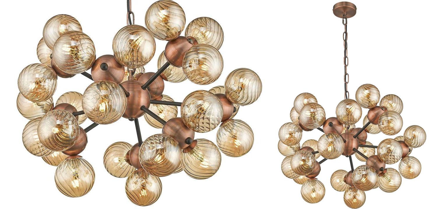 Люстра Berries Chandelier Amber 50 - фото