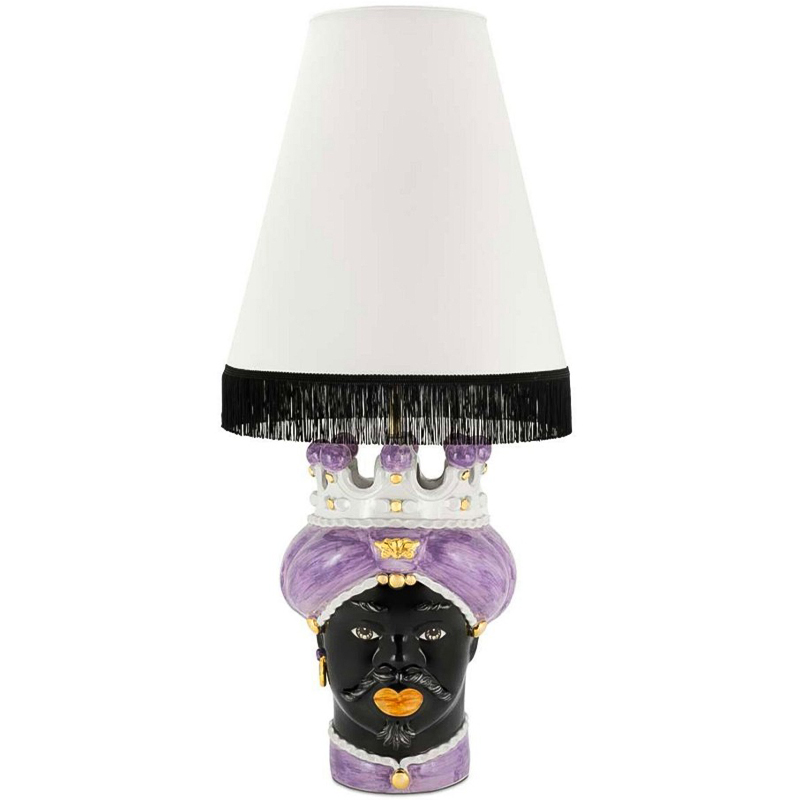   Table Lamp Moro Man Medium New Violet and White      -- | Loft Concept 