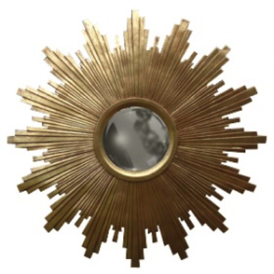  Gold Sun Mirror   -- | Loft Concept 