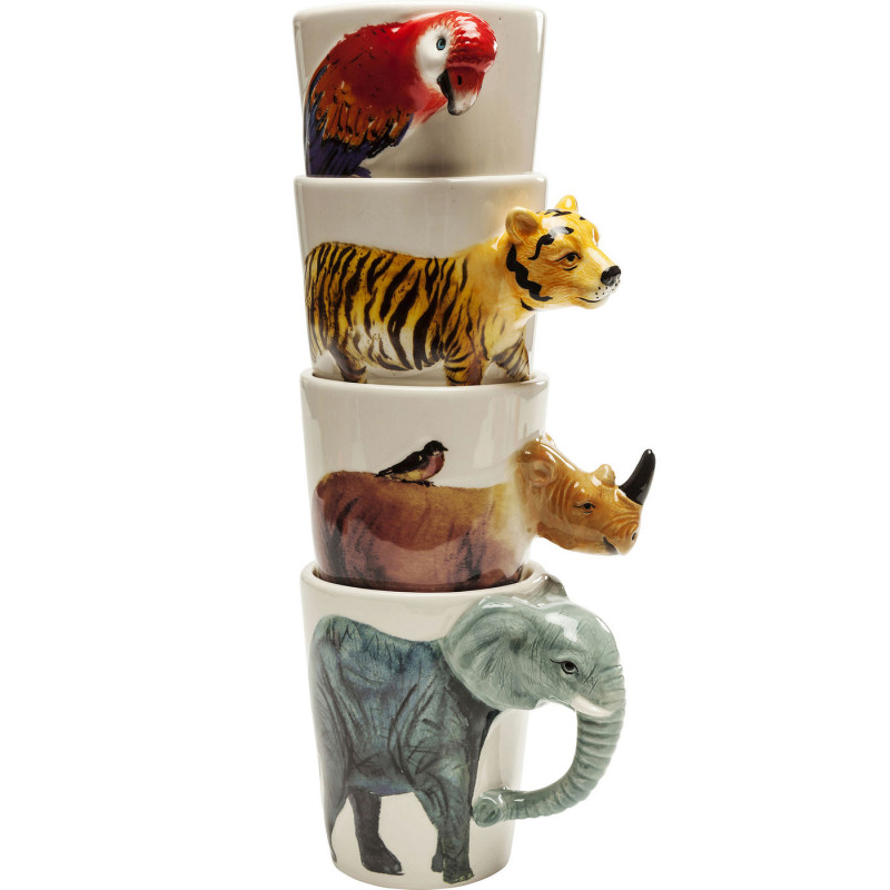 Кружка Tropical Animals mug Мульти в Ростове-на-Дону | Loft Concept 