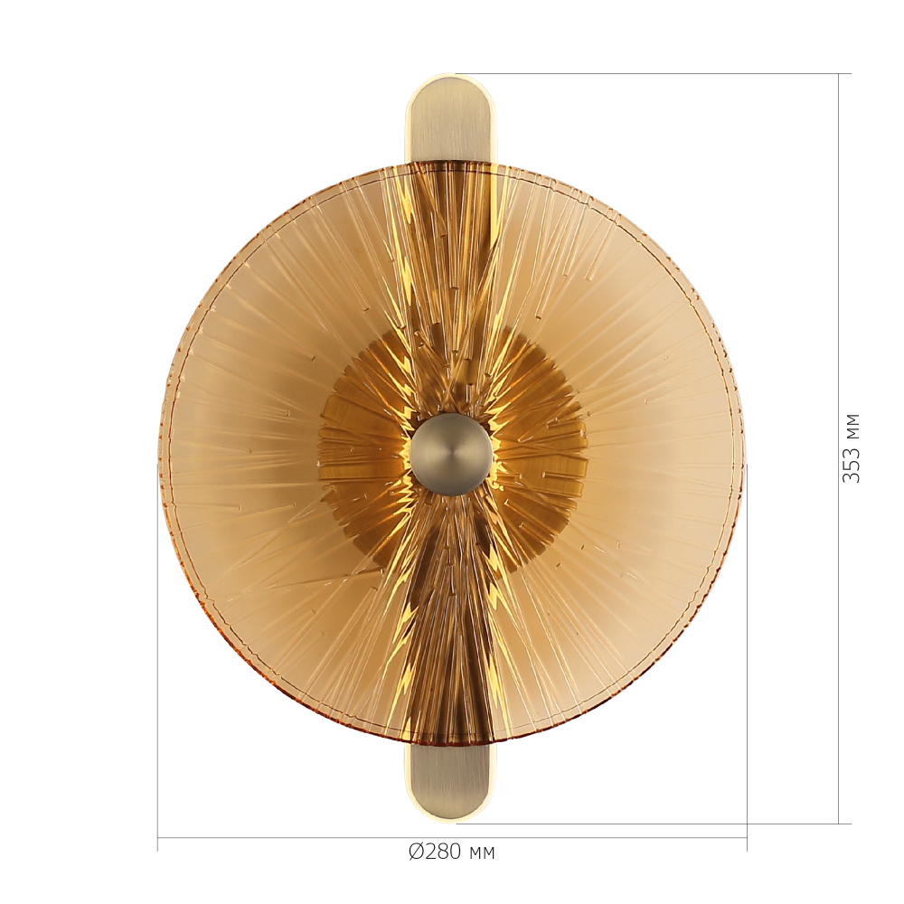 Бра с круглым стеклянным плафоном Gingham в Ростове-на-Дону