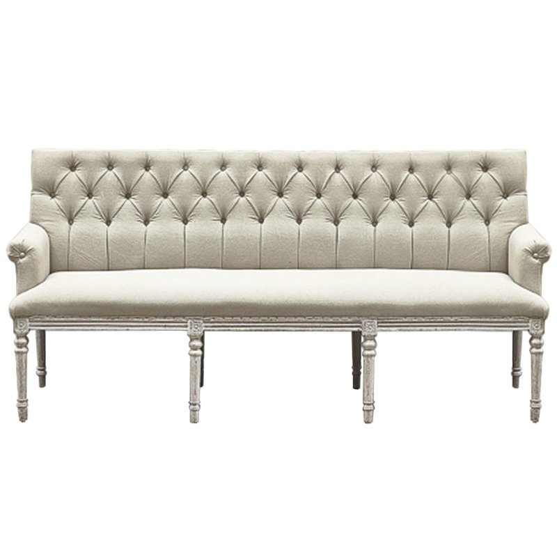  Luxe Soho Dining Bench Sofa ivory (   )    -- | Loft Concept 