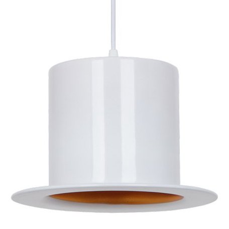   Pendant Lamp Banker Bowler Hat White I   -- | Loft Concept 
