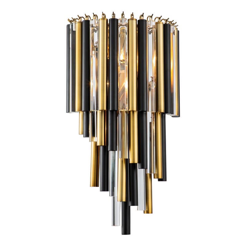  Black Brass Symphony Wall Lamp    (Transparent)  -- | Loft Concept 