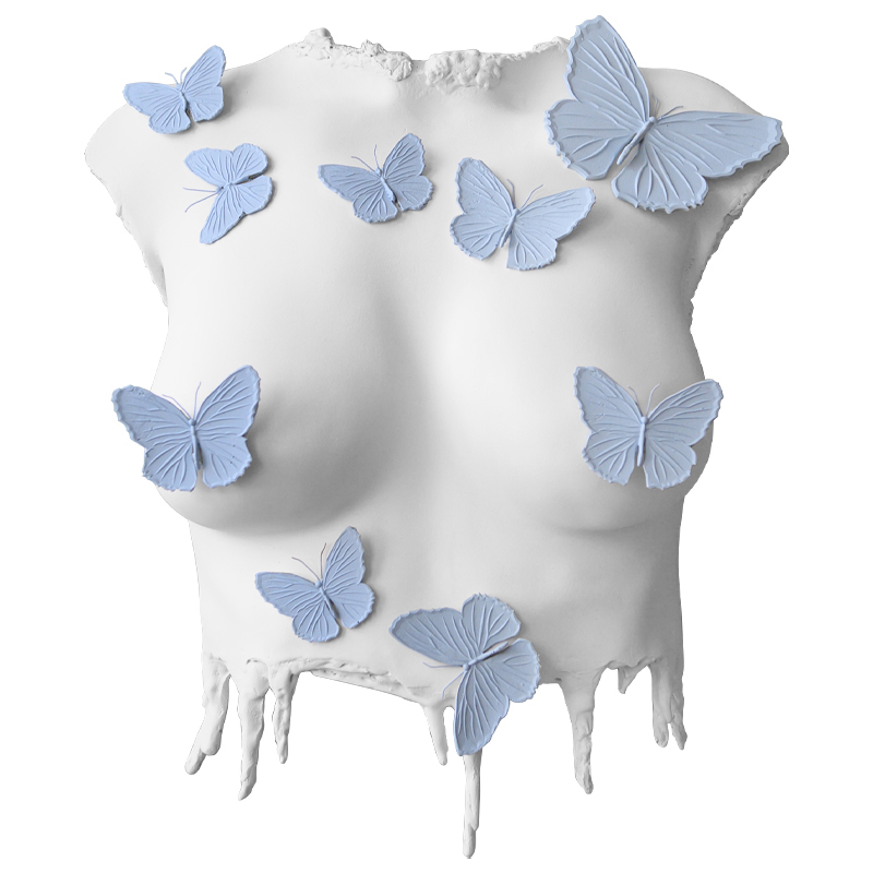    Sculpture Female Torso Butterflies    -- | Loft Concept 