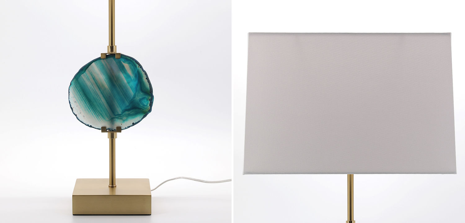 Настольная лампа Blue Agate Design Table Lamp - фото