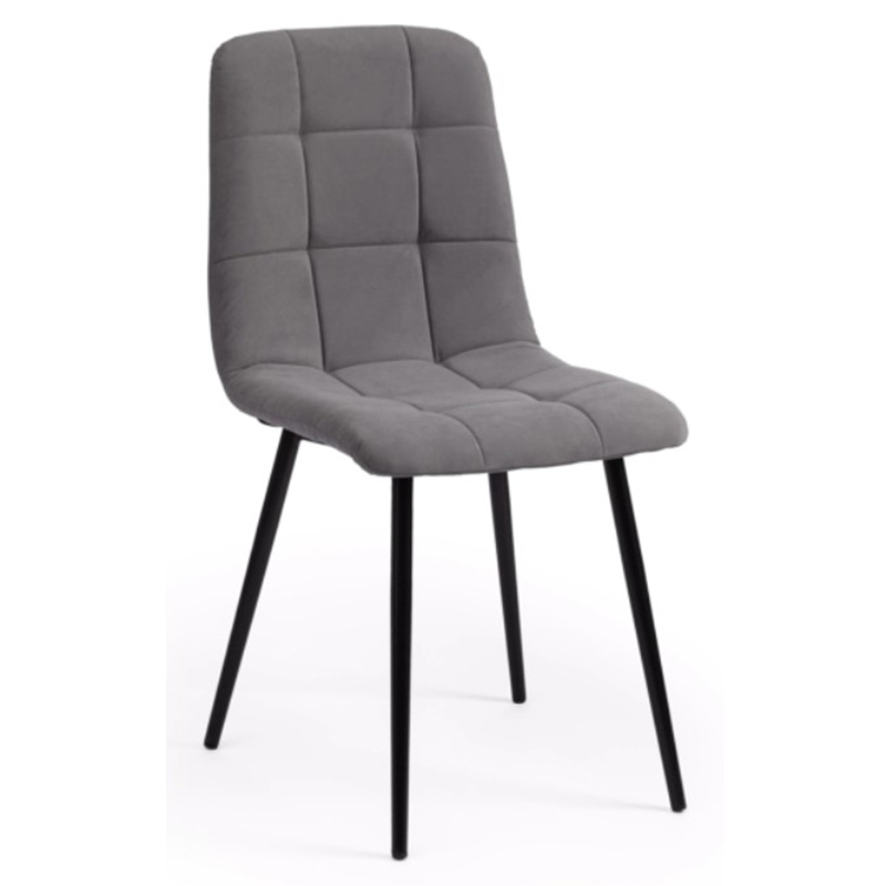  Nancy Velour Grey Chair    -- | Loft Concept 
