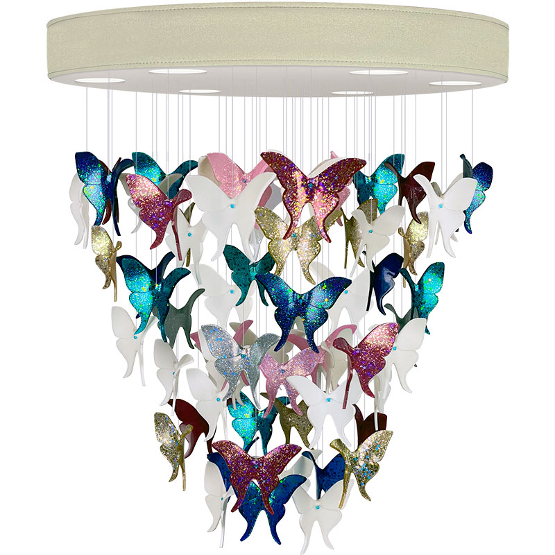    -  Night Butterflies Chandelier Multi Color -   -- | Loft Concept 